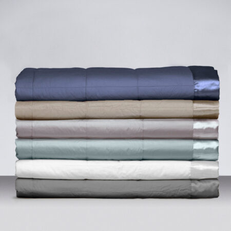 Fairydown Espresso Duck Down Blanket White Photo Inspiration