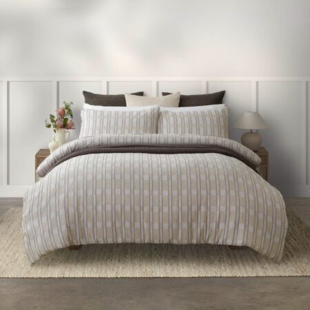 Iva Duvet Cover Set - Beige