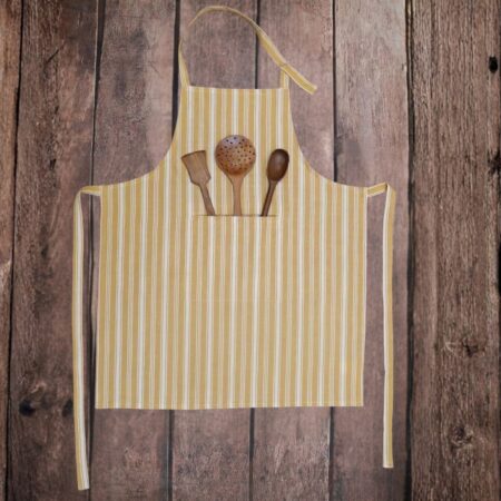 Maison Apron - Ochre Stripe