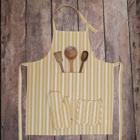 Maison Kitchen Set - Ochre Stripe