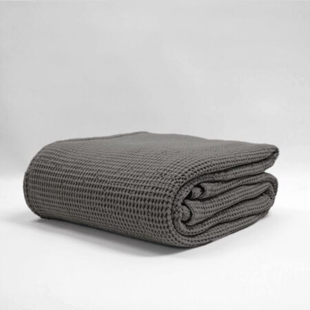 New Bliss Stonewashed Blanket - Gunmetal