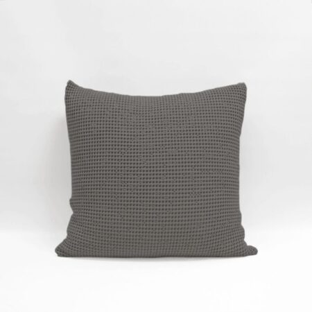 Stonewashed Euro Pillow Case - Gunmetal