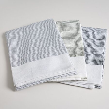 Thirsty Tea Towels - Pebble/Ash/Olive