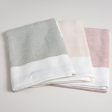 Thirsty Tea Towels - Rust/Beige/Olive